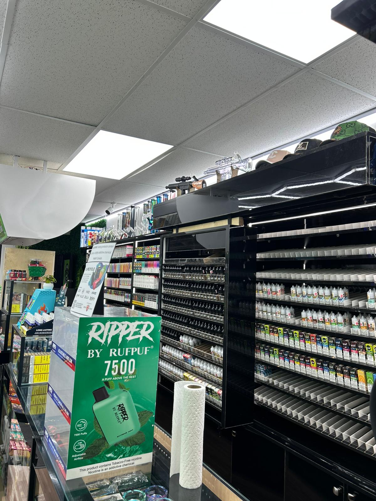 Oxygen Smoke Shop Store Interior